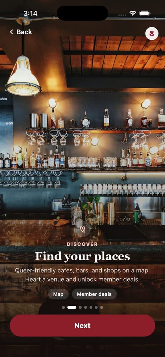 Finding queer-friendly places on Bloom